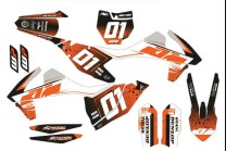 Kit de pegatinas compatible con per KTM EXC EXC-F 125 200 250 300 350 450 2016 - MXPKAD14407