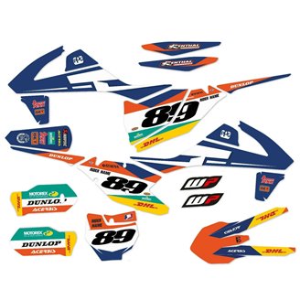 Kit adesivi compatibile con per KTM EXC EXC-F 125 200 250 300 350 450 2017 - 2019 - MXPKAD14001