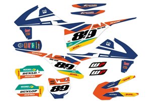 Kit adesivi compatibile con per KTM EXC EXC-F 125 200 250 300 350 450 2017 - 2019 - MXPKAD14001