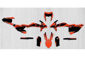 Kit adesivi compatibile con per KTM EXC EXC-F 125 200 250 300 350 450 2017 - 2019 - MXPKAD13808