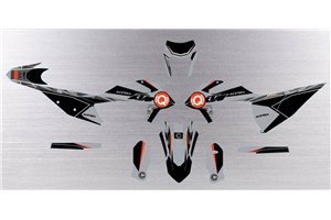 Kit adesivi compatibile con per KTM EXC EXC-F 125 200 250 300 350 450 2020 - 2022 - MXPKAD13809