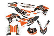Kit adesivi compatibile con per KTM SX 125 200 250 300 350 450 2007 2010 - MXPKAD14386