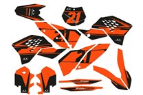 Kit Autocollants compatible avec per KTM SX 125 200 250 300 350 450 2007 2010 - MXPKAD14032