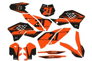 Aufkleber Satz kompatibel mit per KTM SX 125 200 250 300 350 450 2007 2010 - MXPKAD14032