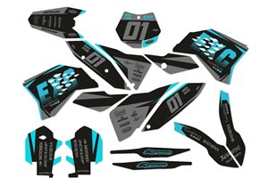 Sticker set compatible with per KTM SX 125 200 250 300 350 450 2007 2010 - MXPKAD13963