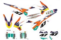 Kit Autocollants compatible avec per KTM SX 125 200 250 300 350 450 2013 2016 - MXPKAD14403