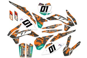 Kit Autocollants compatible avec per KTM SX 125 200 250 300 350 450 2013 2016 - MXPKAD14400