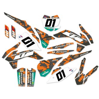 Kit Autocollants compatible avec per KTM SX 125 200 250 300 350 450 2013 2016 - MXPKAD14101