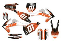 Kit de pegatinas compatible con per KTM SX 125 200 250 300 350 450 2017 2018 - MXPKAD14406