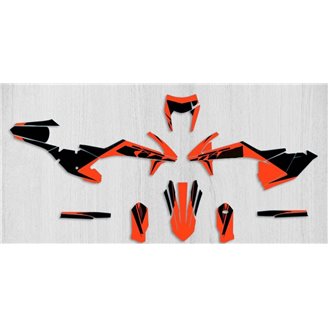 Kit adesivi compatibile con per KTM SX SXF 125 200 250 300 350 450 2019 2022 - MXPKAD13887