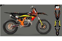 Kit Autocollants compatible avec per KTM SX 125 150 SXF XC XCF 250 300 350 450 2023 - MXPKAD15831