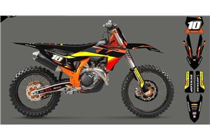 Kit adesivi compatibile con per KTM SX 125 150 SXF XC XCF 250 300 350 450 2023 - MXPKAD15831