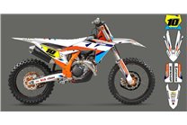 Aufkleber Satz kompatibel mit per KTM SX 125 150 SXF XC XCF 250 300 350 450 2023 - MXPKAD16065