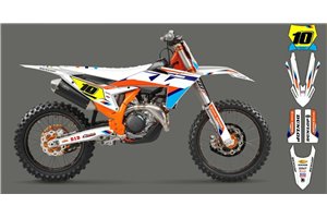 Kit adesivi compatibile con per KTM SX 125 150 SXF XC XCF 250 300 350 450 2023 - MXPKAD16065