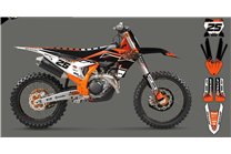 Aufkleber Satz kompatibel mit per KTM SX 125 150 SXF XC XCF 250 300 350 450 2023 - MXPKAD16066