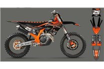 Sticker set compatible with per KTM SX 125 150 SXF XC XCF 250 300 350 450 2023 - MXPKAD16068