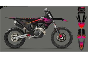 Kit adesivi compatibile con per KTM SX 125 150 SXF XC XCF 250 300 350 450 2023 - MXPKAD16069