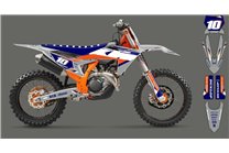 Kit Autocollants compatible avec per KTM SX 125 150 SXF XC XCF 250 300 350 450 2023 - MXPKAD16070