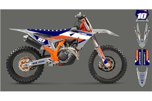 Kit Autocollants compatible avec per KTM SX 125 150 SXF XC XCF 250 300 350 450 2023 - MXPKAD16070