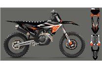 Aufkleber Satz kompatibel mit per KTM SX 125 150 SXF XC XCF 250 300 350 450 2023 - MXPKAD16071