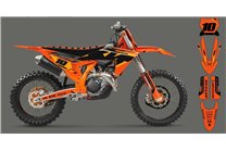 Kit Autocollants compatible avec per KTM SX 125 150 SXF XC XCF 250 300 350 450 2023 - MXPKAD16073