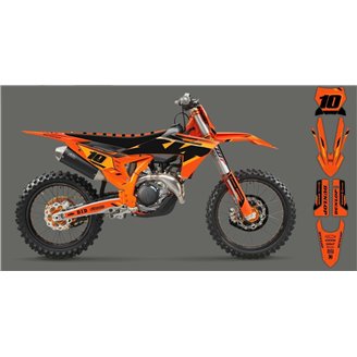 Kit adesivi compatibile con per KTM SX 125 150 SXF XC XCF 250 300 350 450 2023 - MXPKAD16073