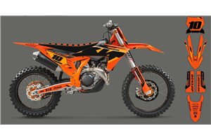 Sticker set compatible with per KTM SX 125 150 SXF XC XCF 250 300 350 450 2023 - MXPKAD16073