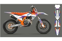 Kit adesivi compatibile con per KTM SX 125 150 SXF XC XCF 250 300 350 450 2023 - MXPKAD16074