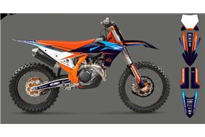 Kit adesivi compatibile con per KTM SX 125 150 SXF XC XCF 250 300 350 450 2023 - MXPKAD16076