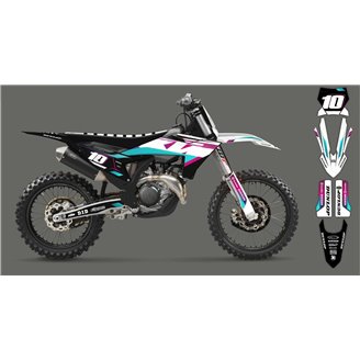 Kit Autocollants compatible avec per KTM SX 125 150 SXF XC XCF 250 300 350 450 2023 - MXPKAD16078