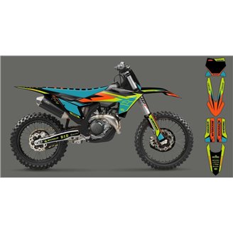 Kit de pegatinas compatible con per KTM SX 125 150 SXF XC XCF 250 300 350 450 2023 - MXPKAD16080