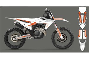 Kit adesivi compatibile con per KTM SX 125 150 SXF XC XCF 250 300 350 450 2023 - MXPKAD16081