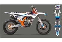 Aufkleber Satz kompatibel mit per KTM SX 125 150 SXF XC XCF 250 300 350 450 2023 - MXPKAD16082
