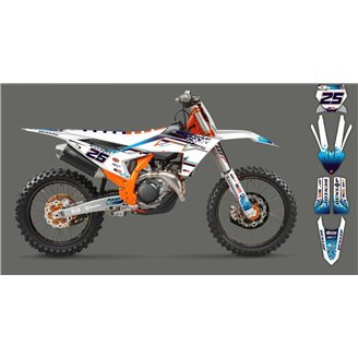 Kit Autocollants compatible avec per KTM SX 125 150 SXF XC XCF 250 300 350 450 2023 - MXPKAD16082