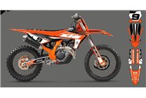 Kit de pegatinas compatible con per KTM SX 125 150 SXF XC XCF 250 300 350 450 2023 - MXPKAD16083