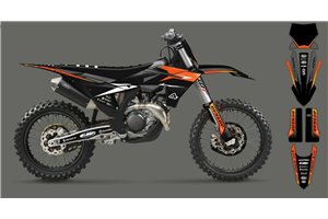 Kit adesivi compatibile con per KTM SX 125 150 SXF XC XCF 250 300 350 450 2023 - MXPKAD16085
