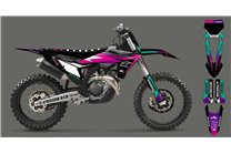 Kit Autocollants compatible avec per KTM SX 125 150 SXF XC XCF 250 300 350 450 2023 - MXPKAD16086