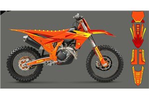 Kit adesivi compatibile con per KTM SX 125 150 SXF XC XCF 250 300 350 450 2023 - MXPKAD16087