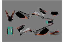 Kit de pegatinas compatible con per KTM LC4 640 ENDURO 2001 - 2007 - MXPKAD13795