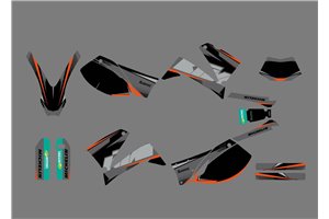 Sticker set compatible with per KTM LC4 640 ENDURO 2001 - 2007 - MXPKAD13795