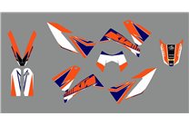 Kit adesivi compatibile con per KTM LC4 640 SUPERMOTO 2005 - MXPKAD13797