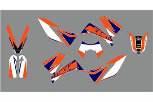 Kit adesivi compatibile con per KTM LC4 640 SUPERMOTO 2005 - MXPKAD13797