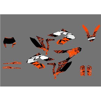 Kit Autocollants compatible avec per KTM FREERIDE ELÉCTRICA E-XC 2018 - 2022 - MXPKAD17002