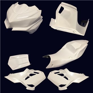 Race Package Kawasaki Ninja 400 2018 - 2023 : racing fairings + Fasteners - MXPCRD11585