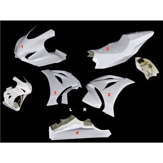 Race-Paket Suzuki Gsxr 1000 2017 - 2024 : Verkleidungen + Schnellverschluss - MXPCRD11600