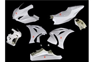 Race Package Suzuki Gsxr 1000 2017 - 2024 : Carénages + Crochets rapides - MXPCRD11600