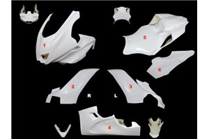 Race-Paket Yamaha R6 2017 - 2023 : Verkleidungen + Schnellverschluss - MXPCRD11596