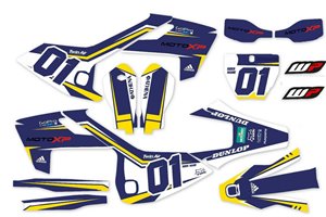 Kit de pegatinas compatible con per HUSQVARNA TC 125/250 - FC 250/350/450 2016 - 2018 - MXPKAD13983