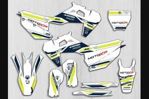 Kit Autocollants compatible avec per HUSQVARNA TC 125/250 - FC 250/350/450 2016 - 2018 - MXPKAD13640