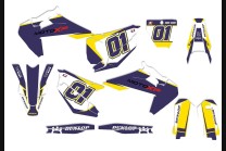 Kit Autocollants compatible avec per HUSQVARNA TC 125/250 - FC 250/350/450 2019 - 2022 - MXPKAD14075